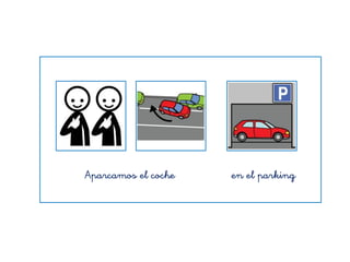 Aparcamos el coche en el parking
 