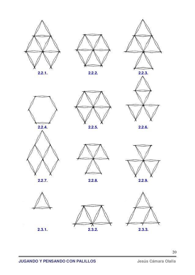 Como Hacer 8 Triangulos Equilateros Con 6 Palillos