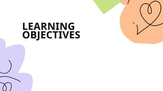 LEARNING
OBJECTIVES
 