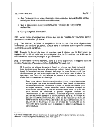 Me William Desrochers c. Procureur général du Québec - Jugement (8 février 2021)