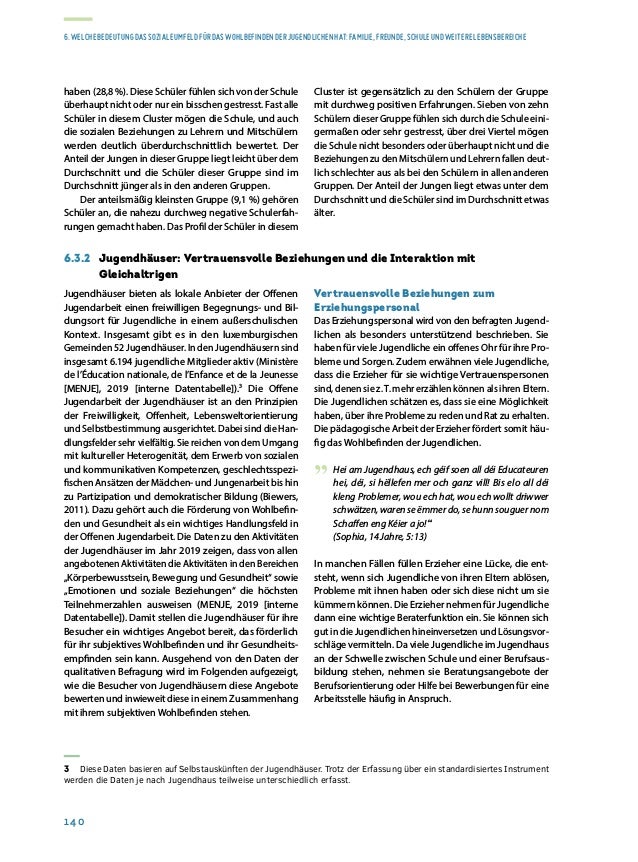 Rapport sur la situation de la jeunesse 2020