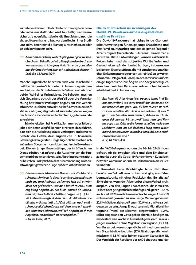 Rapport sur la situation de la jeunesse 2020