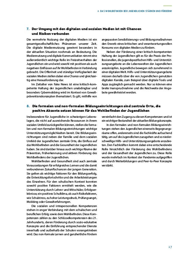 A. das Wohlbefinden der jugendlichen stärken und Fördern!
17
das Wohlbefinden der jugendlichen stärken und Fördern!
7.  
D...