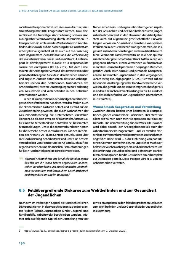 Rapport sur la situation de la jeunesse 2020