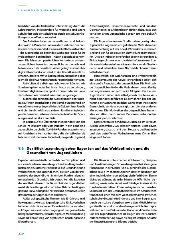 Rapport sur la situation de la jeunesse 2020