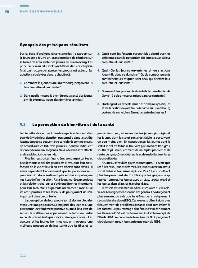 Rapport sur la situation de la jeunesse 2020