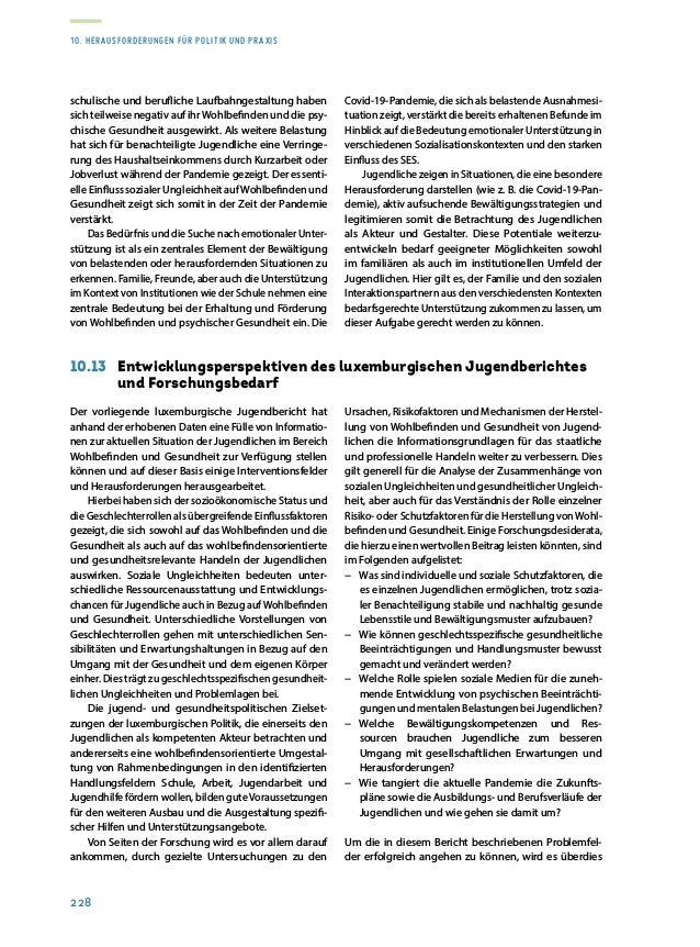 Rapport sur la situation de la jeunesse 2020