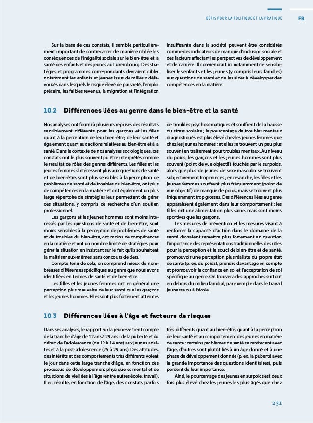 Rapport sur la situation de la jeunesse 2020