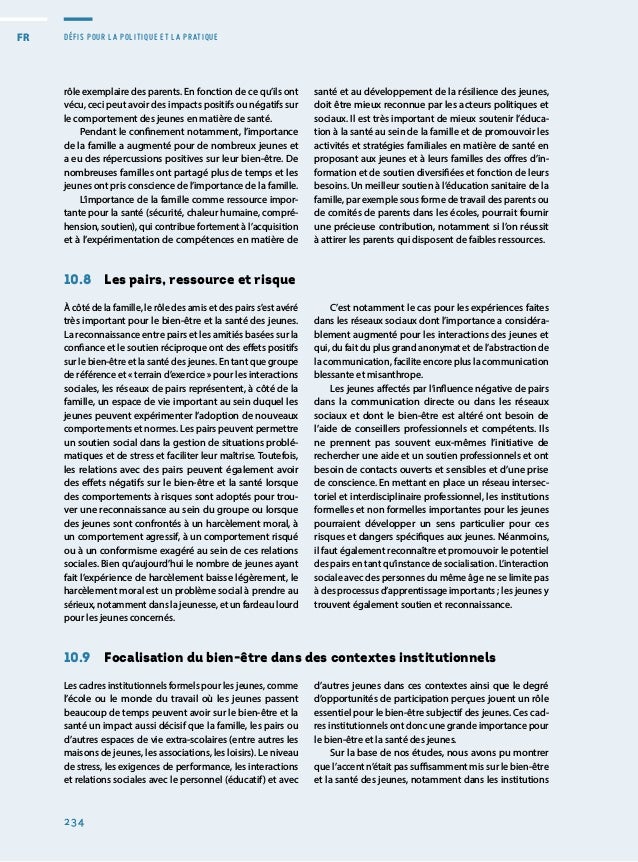 Rapport sur la situation de la jeunesse 2020