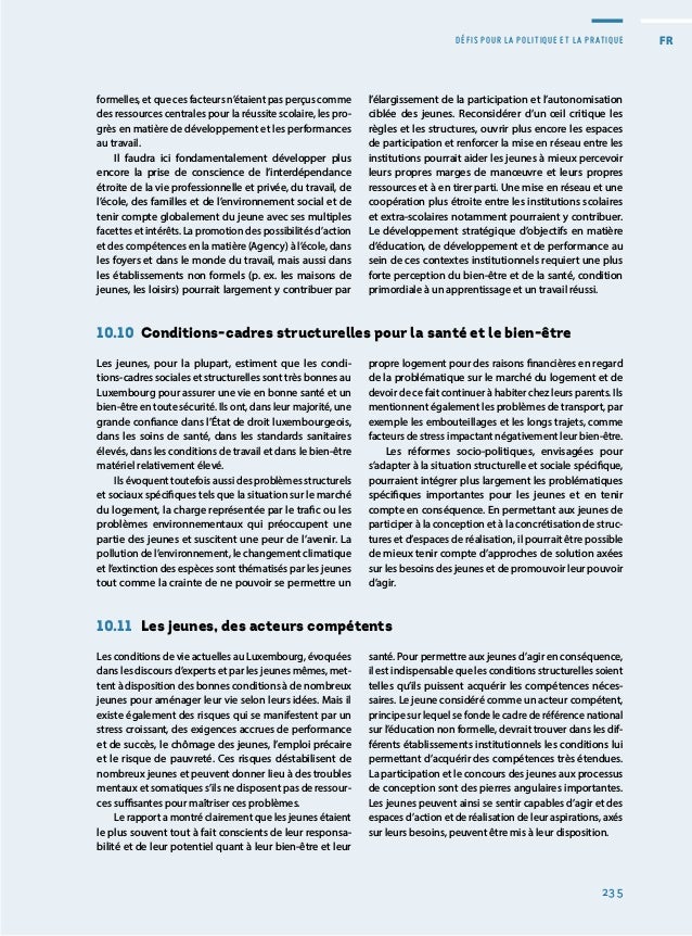 Rapport sur la situation de la jeunesse 2020