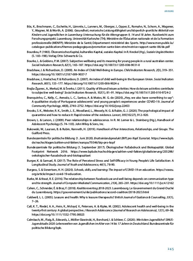 Rapport sur la situation de la jeunesse 2020