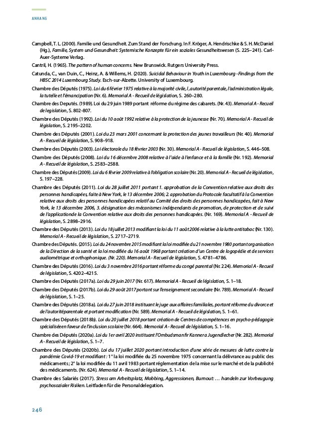 Rapport sur la situation de la jeunesse 2020