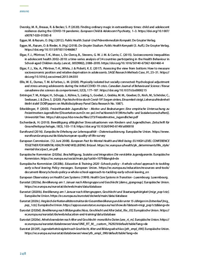 Rapport sur la situation de la jeunesse 2020