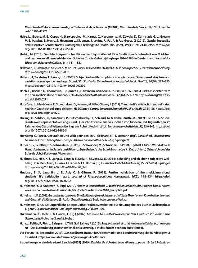 Rapport sur la situation de la jeunesse 2020