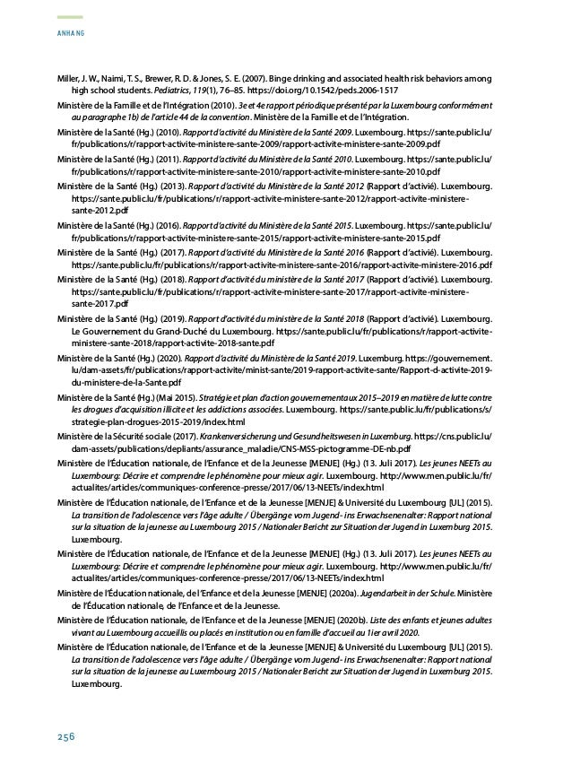 Rapport sur la situation de la jeunesse 2020