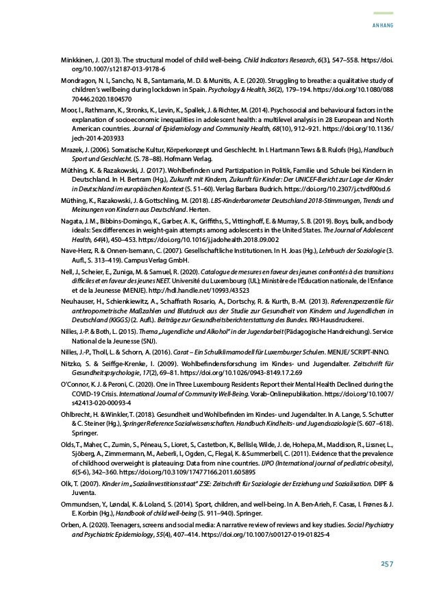 Rapport sur la situation de la jeunesse 2020