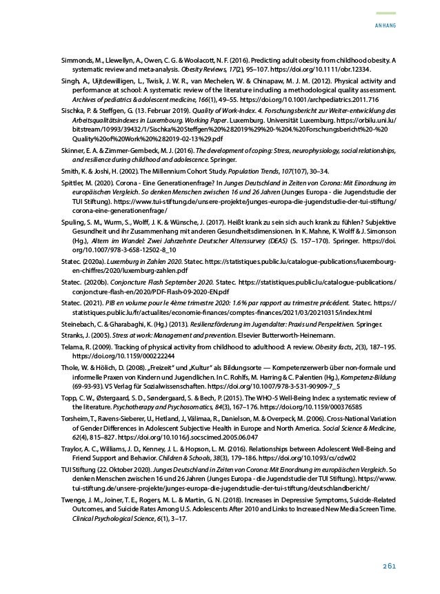 Rapport sur la situation de la jeunesse 2020