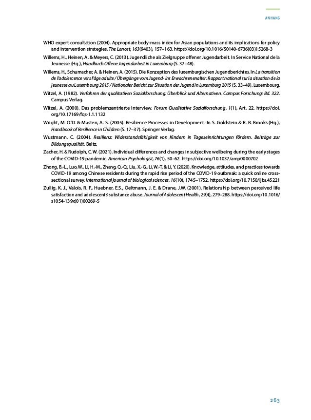 Rapport sur la situation de la jeunesse 2020