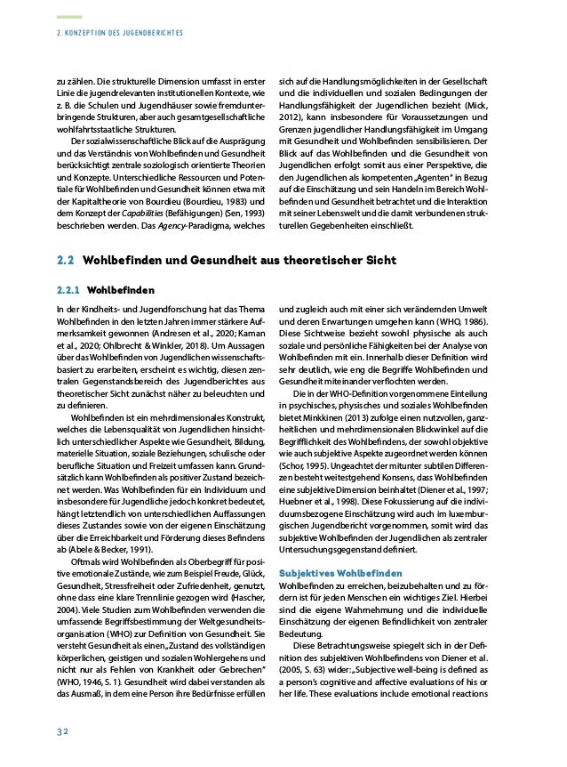 2. Konzeption des Jugendberichtes
34
Subjektive Gesundheitseinschätzung
Die subjektive Gesundheitseinschätzung stellt ein ...