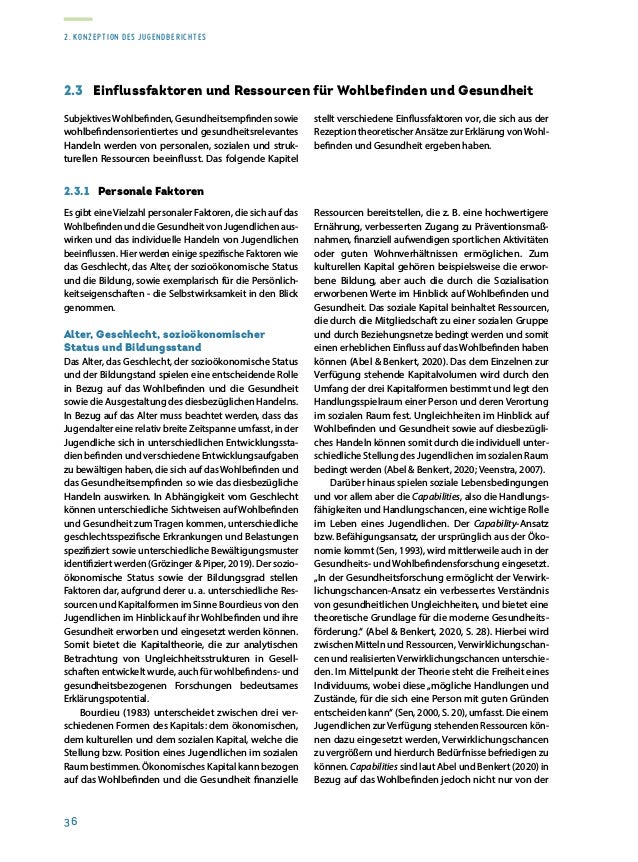 Rapport sur la situation de la jeunesse 2020