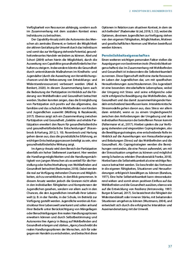 Rapport sur la situation de la jeunesse 2020