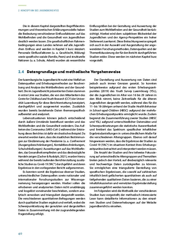 Rapport sur la situation de la jeunesse 2020