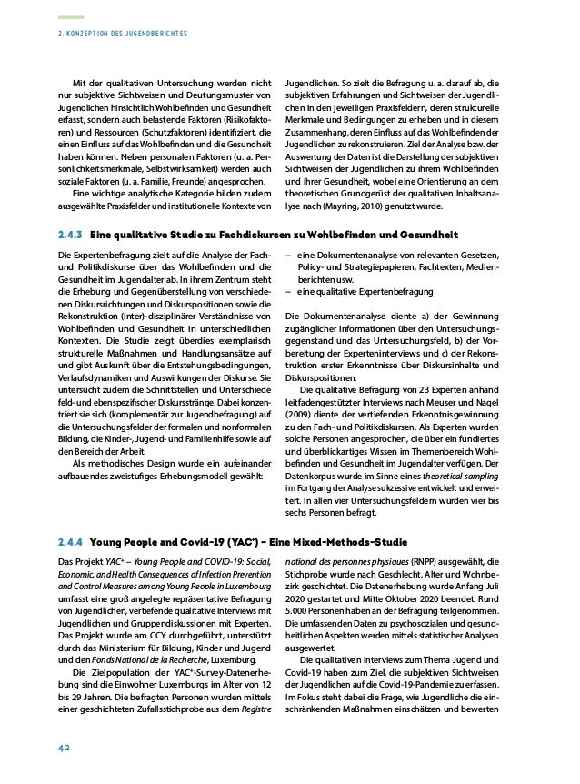 Rapport sur la situation de la jeunesse 2020