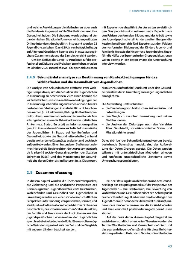 Rapport sur la situation de la jeunesse 2020