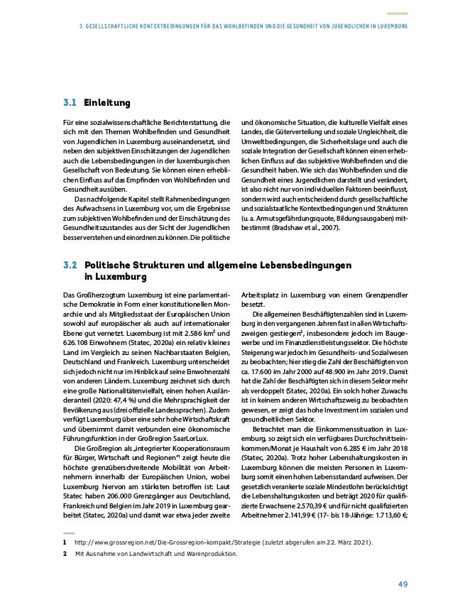 Rapport sur la situation de la jeunesse 2020