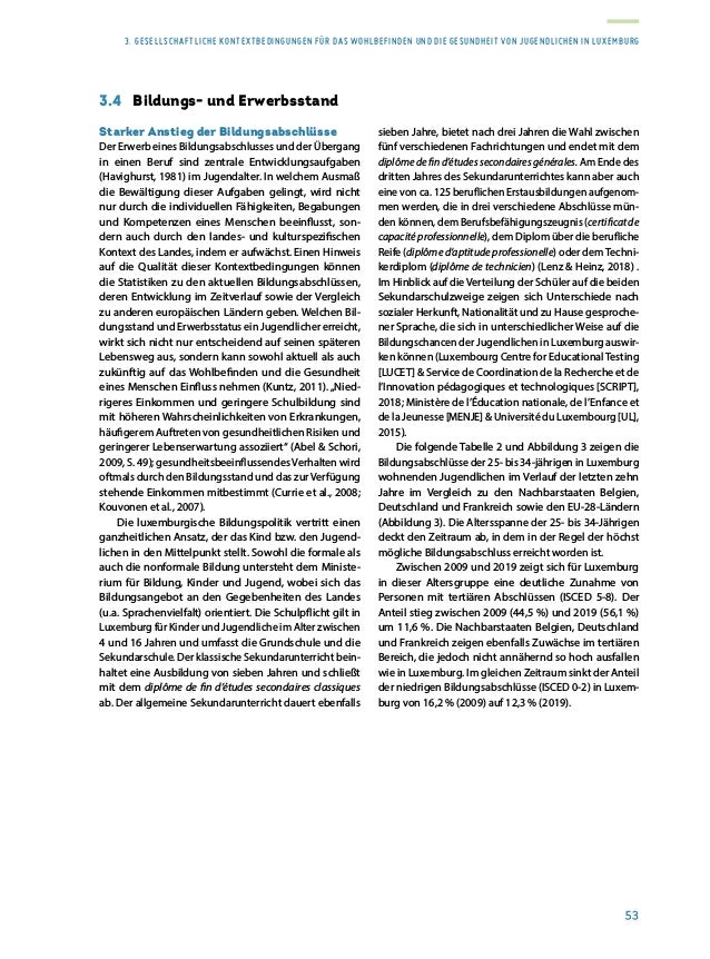 Rapport sur la situation de la jeunesse 2020