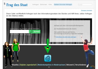 Aktuelles | Digitale Jugendarbeit | Medienkompetenz in Niedersachsen | Netzwerk | Verschiedenes
                                              22
 