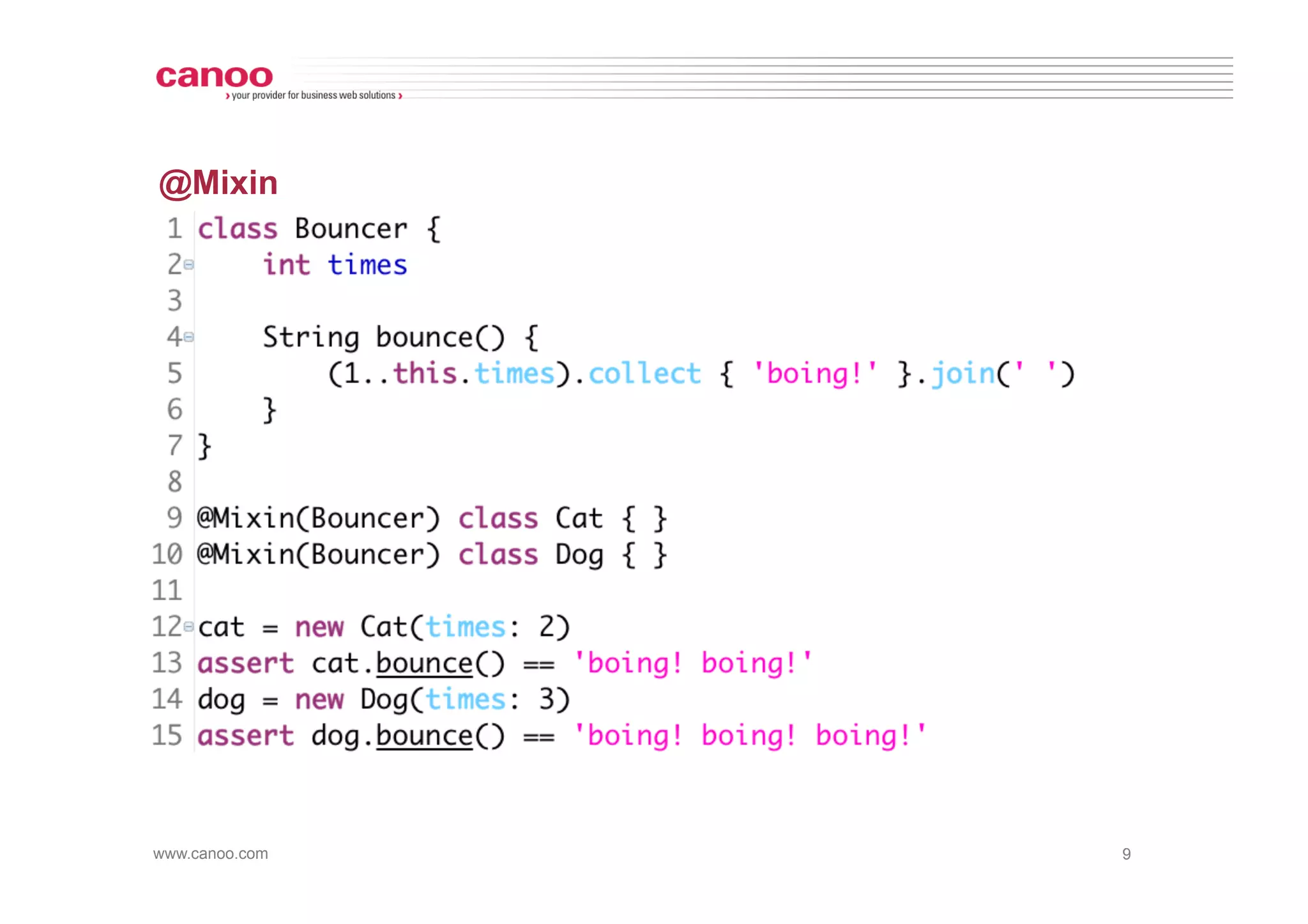 @Mixin




www.canoo.com   9
 