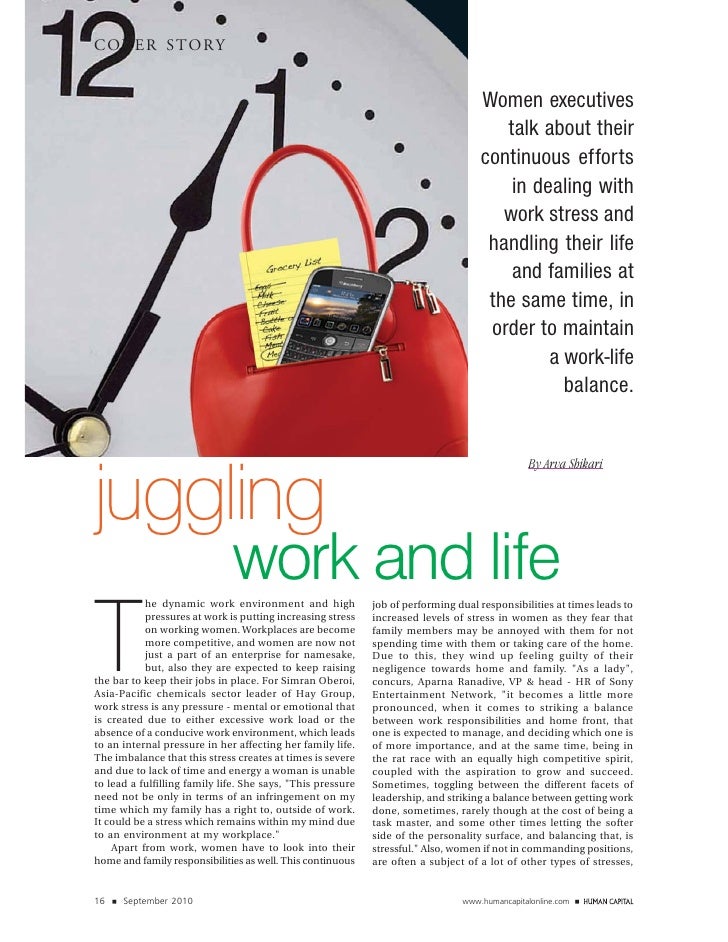 juggling work and life sept 2010 main work coer