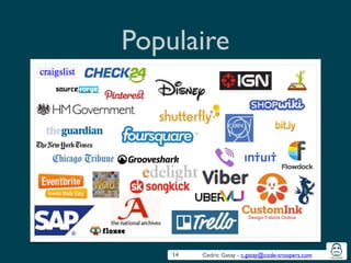 Cedric Gatay - c.gatay@code-troopers.com
Populaire
14
 