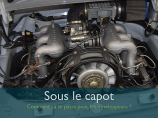 Cedric Gatay - c.gatay@code-troopers.com53
Sous le capot
Comment ça se passe pour les développeurs ?
 