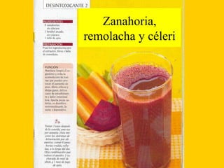 Zanahoria,
remolacha y céleri
 