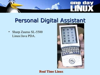 Personal Digital Assistant Sharp Zaurus SL-5500 Linux/Java PDA.  