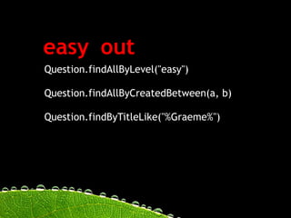 Grails @ Java User Group Silicon Valley