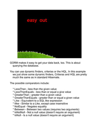 Grails @ Java User Group Silicon Valley