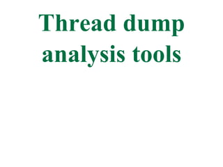 Thread Dump Analysis | PDF