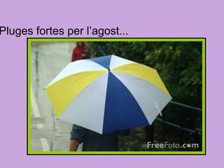 Pluges fortes per l’agost... 