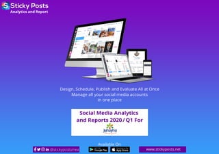 Social Media Analytics & Report 2020 Q1 for Juhayna