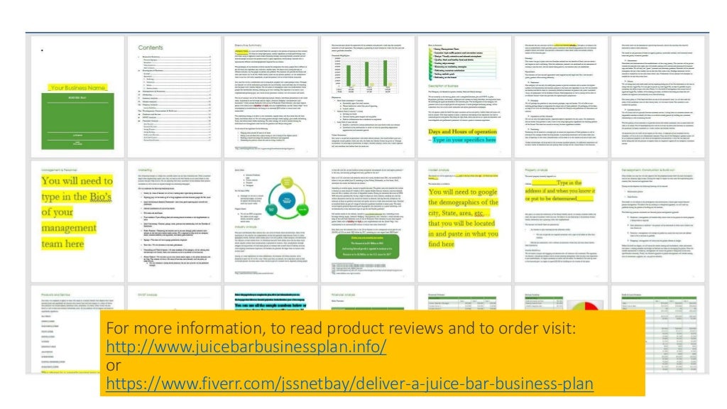 Smoothie business plan pdf picture
