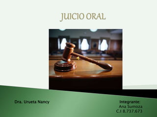 Dra. Urueta Nancy Integrante: 
Ana Sumoza 
C.I 8.737.673 
 