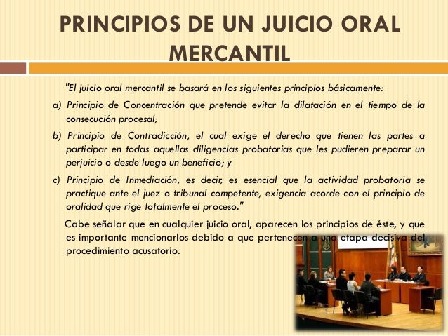 JUICIOS ORALES EN MATERIA MERCANTIL