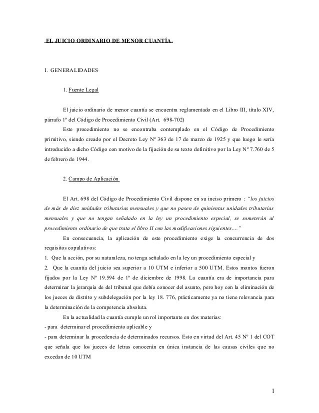 Cuantías juicios civiles Cuantías juicios civiles