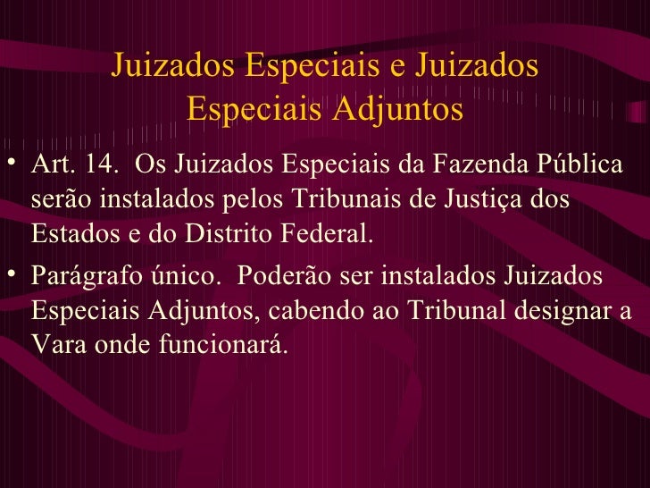 Juizados especiaisdafazendapública