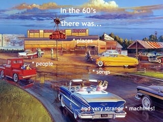 In the 60’s there was... * people * places * songs ...and very strange * machines! 