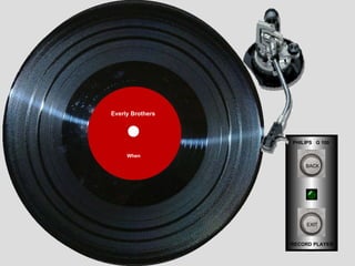 PHILIPS  G 100 RECORD PLAYER EXIT BACK Everly Brothers When 