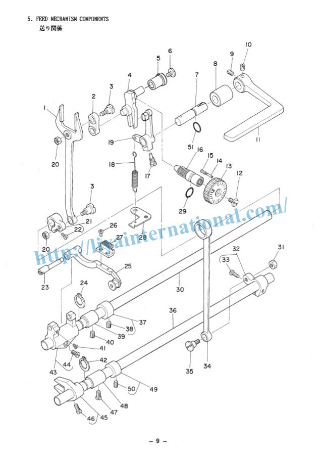 Juki ddl 5530 parts list single needle lockstitch sewing machine
